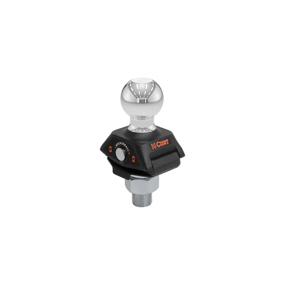 RockerBall 2" Cushion Hitch Trailer Ball (1" Shank, 7,500 lbs.) - CUR40247